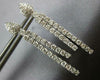 ESTATE 1.50CT DIAMOND 14KT WHITE GOLD DOUBLE BAR TEAR DROP LOVE HANGING EARRINGS
