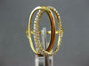ESTATE LARGE .35CT DIAMOND 14KT YELLOW GOLD 3D OVAL LOVE KNOT FUN RING
