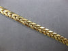 ESTATE 14KT YELLOW GOLD 3D MATTE & SHINY MULTI LEAF V SHAPE ITALIAN FUN BRACELET
