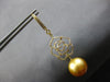 LARGE .74CT DIAMOND & AAA GOLDEN SOUTH SEA PEARL 18K YELLOW GOLD FLOWER EARRINGS