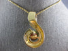 ESTATE LARGE .75CT DIAMOND & AAA TAHITIAN PEARL 14K 2 TONE GOLD INFINITY PENDANT