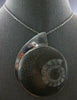 EXTRA LARGE WHITE & BROWN ENAMEL STERLING SILVER HANDCRAFTED FUN PENDANT #27621