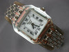 ESTATE LARGE GERARD PETIT .10CT AAA SAPPHIRE 14KT WHITE GOLD WOMENS WATCH #6501