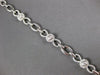 WIDE 1.78CT DIAMOND 14KT WHITE GOLD 3D ROUND MULTI FLOWER INFINITY LOVE BRACELET