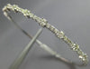1.58CT DIAMOND 14KT WHITE GOLD CLASSIC SEMI ETERNITY CUFF TENNIS BANGLE BRACELET