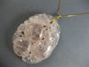 ANTIQUE EXTRA LARGE AAA PINK QUARTZ 14K YELLOW GOLD 3D HANDCARVED PENDANT #27748