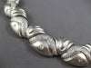 LARGE 5.55CT DIAMOND 18KT WHITE GOLD 3D MULTI WAVE MATTE & SHINY CHOKER NECKLACE