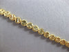 ANTIQUE 14KT YELLOW GOLD 3D HANDCRAFTED DIAMOND CUT CIRCULAR FUN BRACELET