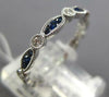 .53CT DIAMOND & AAA SAPPHIRE 18K WHITE GOLD ROUND & MARQUISE SHAPE SIZEABLE RING