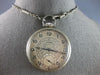 ANTIQUE LARGE ART DECO 14KT YELLOW GOLD ILLINOIS POCKET WATCH WITH CHAIN #27742