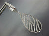 ESTATE 2.10CT DIAMOND 18KT WHITE GOLD 3D CLASSIC MULTI LEAF HANGING EARRINGS