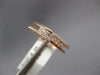 .33CT DIAMOND 14K ROSE GOLD 3D ROUND & PRINCESS CRISS CROSS ANNIVERSARY FUN RING
