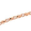 ESTATE 1.03CT DIAMOND 18KT ROSE GOLD 3D CLASSIC TRIANGULAR LINK TENNIS BRACELET