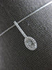 .25CT DIAMOND 14KT WHITE GOLD 3D ROUND & BAGUETTE OVAL TENNIS RACKET FUN PENDANT