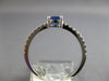 .61CT DIAMOND & AAA SAPPHIRE 18K WHITE GOLD 3D OVAL & ROUND FRIENDSHIP LOVE RING