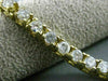 ESTATE LONG 4.26CT ROUND DIAMOND 14KT YELLOW GOLD 3D CLASSIC TENNIS BRACELET 3mm