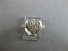 ESTATE .42CT DIAMOND 14KT WHITE GOLD CLASSIC DOUBLE HEART FILIGREE FUN LOVE RING