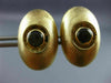 ESTATE LARGE AAA BROWN STAR SAPPHIRE 14KT YELLOW GOLD 3D CLASSIC OVAL CUFFLINKS
