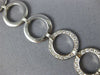 ESTATE 5.20CT DIAMOND 18K WHITE GOLD CIRCULAR SEMI ETERNITY LOVE TENNIS NECKLACE