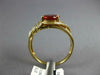 ESTATE 2.01CT DIAMOND & AAA FIRE OPAL 14KT YELLOW GOLD 3D OVAL ENGAGEMENT RING