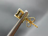 ESTATE .50CT DIAMOND 18KT YELLOW GOLD ROUND & BAGUETTE CLUSTER SQUARE EARRINGS