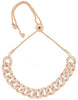2.75CT DIAMOND 14KT ROSE GOLD 3D CLASSIC MULTI OVAL LINK ADJUSTABLE FUN BRACELET