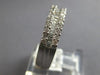 .55CT DIAMOND 18KT WHITE GOLD 3D ROUND & BAGUETTE 3 ROW WEDDING ANNIVERSARY RING