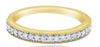 ESTATE .31CT DIAMOND 14KT YELLOW GOLD ROUND FILIGREE WEDDING ANNIVERSARY RING
