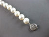 LARGE & LONG AAA SOUTH SEA PEARL 14K WHITE GOLD 3D 11MM FILIGREE BRACELET #27563
