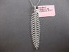 LARGE .57CT DIAMOND 14KT WHITE GOLD CLASSIC MULTI LEAF FLEXIBLE FUN LOVE PENDANT