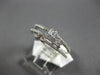 ESTATE .32CT DIAMOND 14KT WHITE GOLD ROUND & BAGUETTE STACKABLE ANNIVERSARY RING