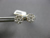 .50CT DIAMOND 14KT YELLOW GOLD CLUSTER INVISIBLE FLOWER SCREWBACK STUD EARRINGS