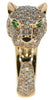 2.65CT LIGHT PINK DIAMOND & AAA EMERALD 18KT ROSE GOLD HAPPY PANTHER JAGUAR RING