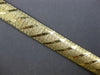 ESTATE WIDE 14KT YELLOW GOLD 3D CLASSIC MATTE & SHINY ITALIAN CUFF LOVE BRACELET