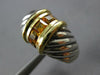 1.26CT AAA CITRINE 14K YELLOW GOLD & 925 SILVER DAVID YURMAN PRINCESS RING 27026