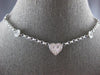 1.5CT DIAMOND 18KT WHITE GOLD HEART CIRCULAR BY THE YARD INVISIBLE LOVE NECKLACE