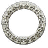 3.65CT DIAMOND 18KT WHITE GOLD 3D ROUND SHARED PRONG ETERNITY ANNIVERSARY RING