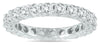 2.0CT DIAMOND 14KT WHITE GOLD 3D SHARED PRONG ETERNITY WEDDING ANNIVERSARY RING