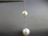 EXTRA LARGE 2.3CT DIAMOND & AAA SOUTH SEA PEARL 14KT WHITE GOLD ETOILE EARRINGS