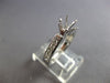.60CT DIAMOND 14KT WHITE GOLD SIX PRONG CHANNEL SEMI MOUNT ENGAGEMENT RING 28073
