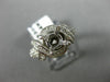 ESTATE WIDE 1.03CT DIAMOND 14KT WHITE GOLD 3D SEMI MOUNT ENGAGEMENT RING #3056