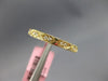 ESTATE .11CT DIAMOND 14K YELLOW GOLD CLASSIC ROUND FILIGREE TRIANGULAR LOVE RING