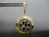 ANTIQUE LARGE 1.90CT AAA ONYX 14K ROSE GOLD 3D LEVERBACK HANGING EARRINGS #27935