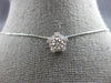.72CT DIAMOND 14KT WHITE GOLD 3D CLASSIC ROUND HALO PENTAGON FLOATING PENDANT