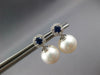 .53CT DIAMOND & AAA SAPPHIRE & AAA SOUTH SEA PEARL 14KT WHITE GOLD 3D EARRINGS