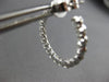ESTATE 1.70CT DIAMOND 18K WHITE GOLD 3D CLASSIC INSIDE OUT HOOP HANGING EARRINGS