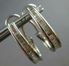 .71CT DIAMOND 14KT WHITE GOLD BAGUETTE CHANNEL UMBRELLA CLIP ON EARRINGS #27648
