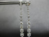 EXTRA LARGE 3.53CT DIAMOND 14KT WHITE GOLD 3D GRADUATING JOURNEY EARRINGS 28178