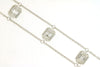.35CT DIAMOND 14KT WHITE GOLD ROUND & BAGUETTE INVISIBLE OCTAGON LOVE BRACELET