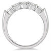 .75CT DIAMOND 14K WHITE GOLD ROUND 5 STONE SHARED PRONG WEDDING ANNIVERSARY RING